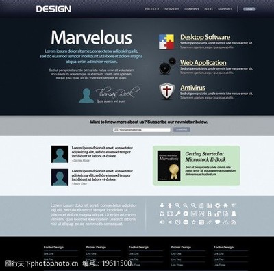 網站網頁設計模板圖片 提升網站設計水平的利器